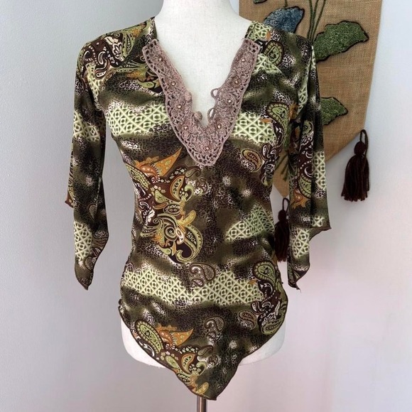 The Unbranded Brand Tops - Y2K Boho Fairy Festival Top